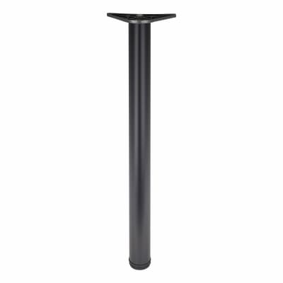 Adjustable Worktop Support Breakfast Bar Table Leg - 60 x 710-735mm - Matt Black - Pack of 4