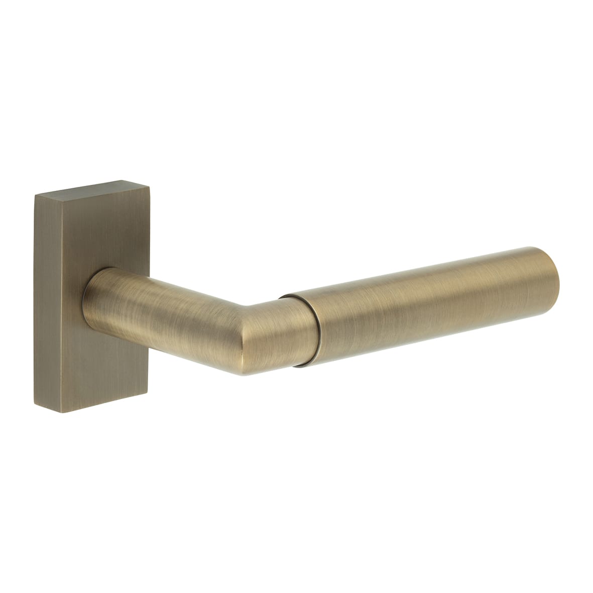 Antique Brass uPVC Multipoint Door Handles on Rectangular Rose - CR-102 Range