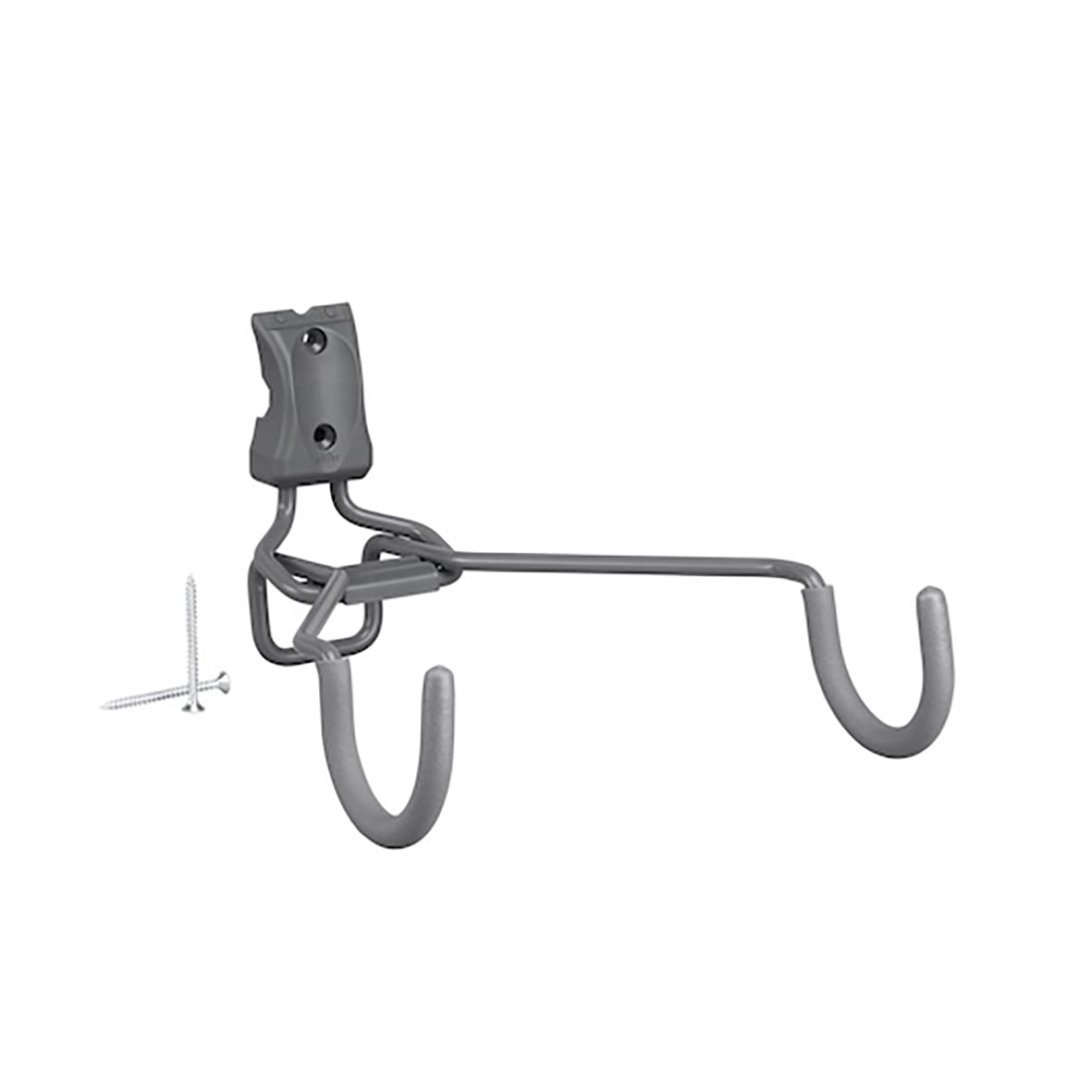 Garage Storage Top Track System - Horizontal Bike Hook for Storage Track - Grey