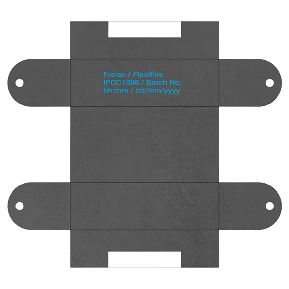 Intumescent Hinge Pad for - Radius - 140 x 79.5 x 1mm