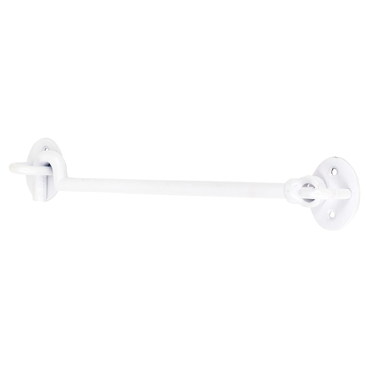Cabin Hook & Eye - 250mm Length - White Iron