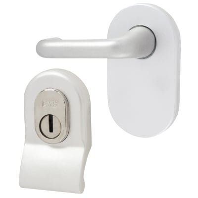 Satin Aluminium Cylinder Pull and Disabled Turn for Mortice Nightlatch