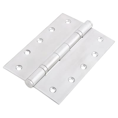 Heavy Duty Ball Bearing Butt Door Hinge - 152 x 102 x 3mm - Satin Stainless Steel - Pair