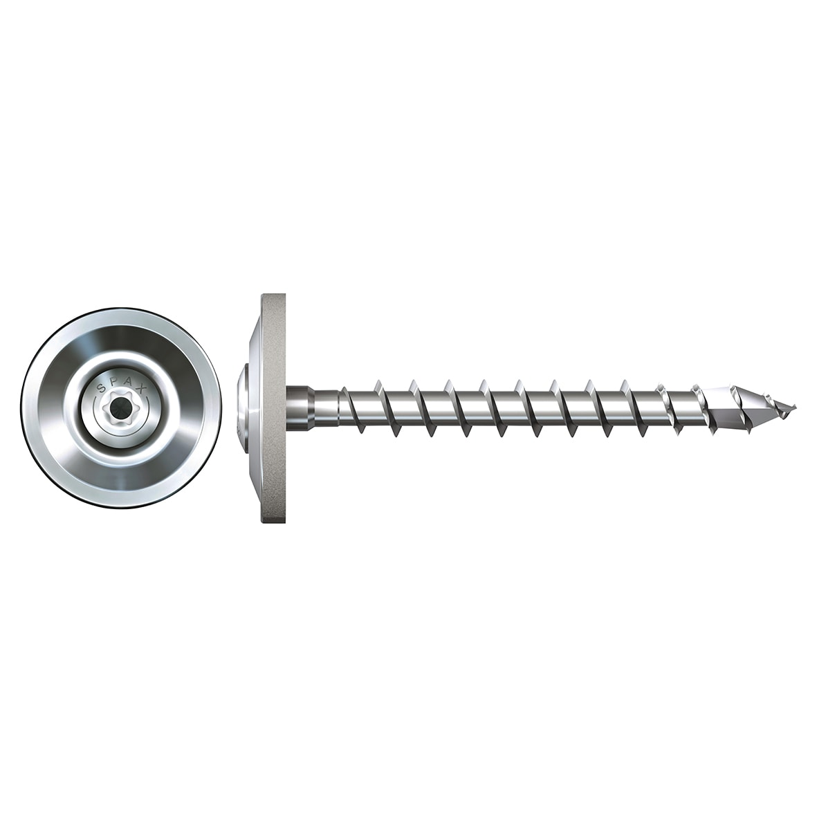 Raised Countersunk T-Star Plus Sealing Screw - 4.5 x 55mm - A2 Stainless Steel - Pack of 70