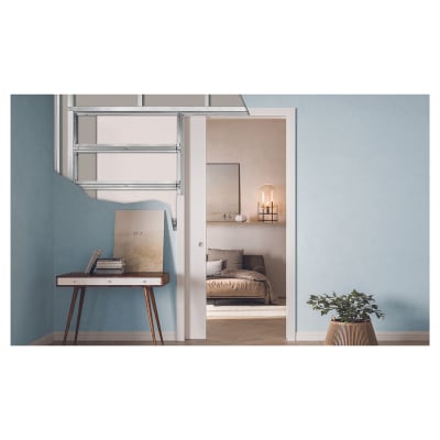 Single Pocket Door Kit - 100mm Finished Wall Thickness - 626 x 2040mm Door Size
