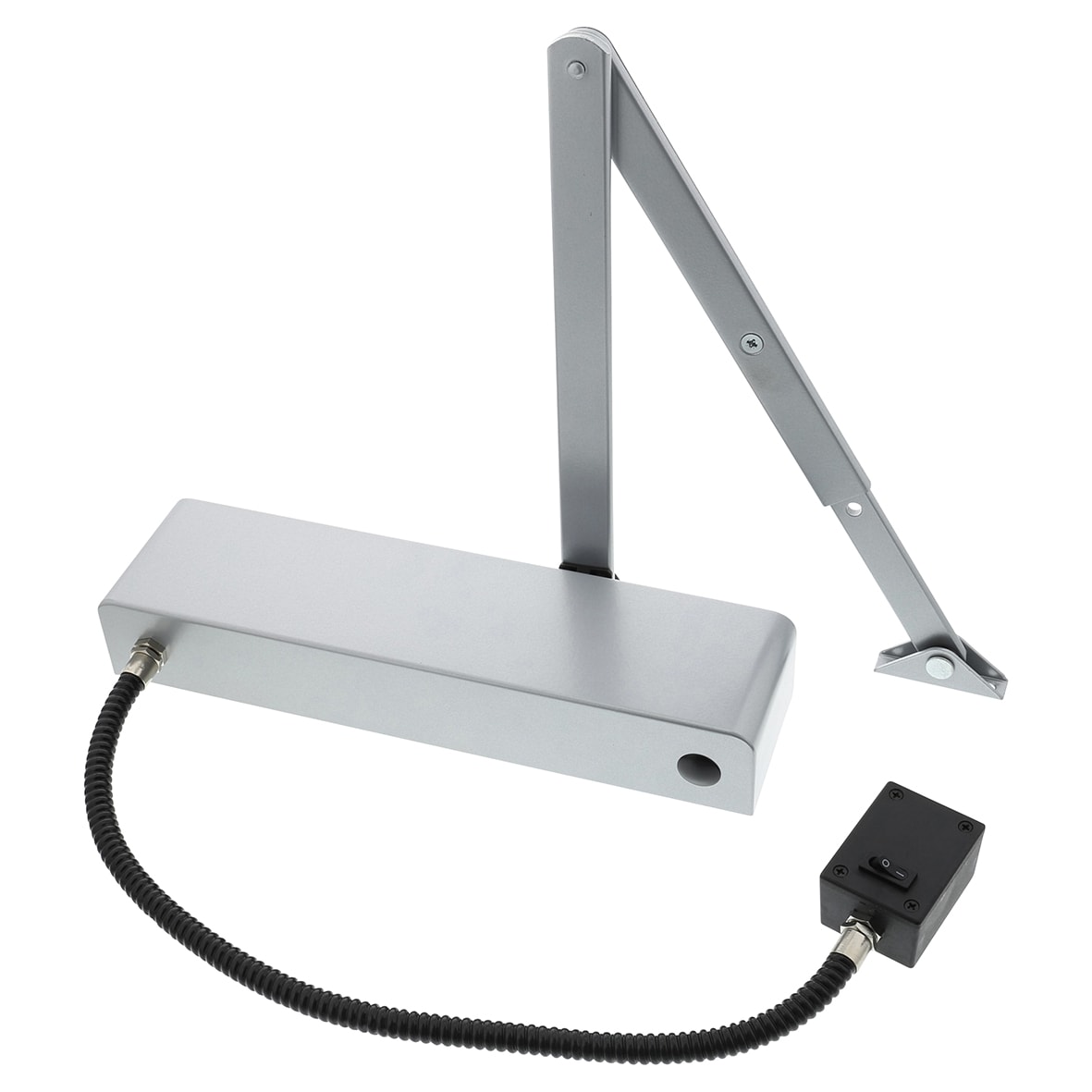 3934 Electromagnetic Fire Door Closer - Power Size 3-4 -Silver