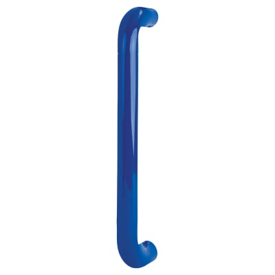 Cobalt Blue Nylon D-Bar Door Pull Handles - Back to Back - 425mm c/c
