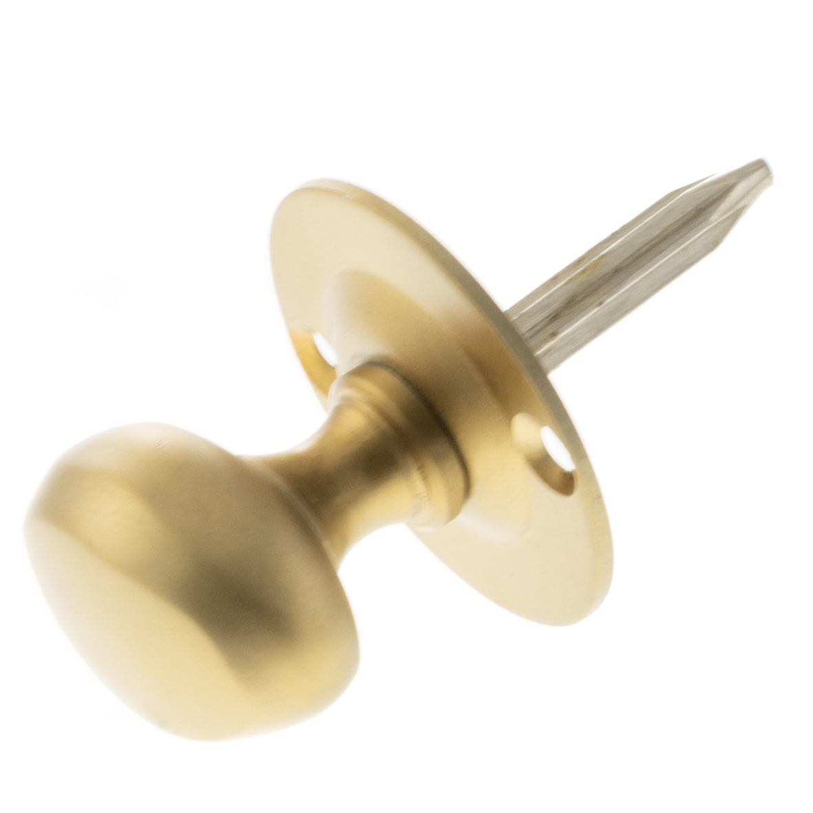 Oval Spline Thumbturn Only - Satin Brass