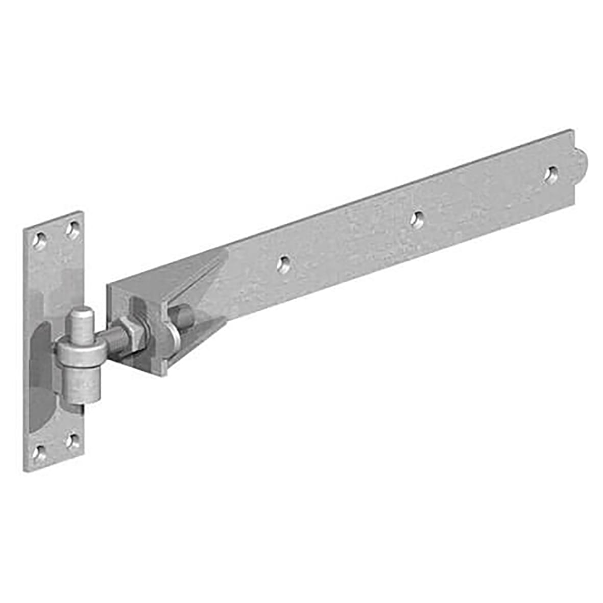 Heavy Duty Adjustable Hook & Band Gate Hinge - 750 x 55mm - Galvanised - Pair