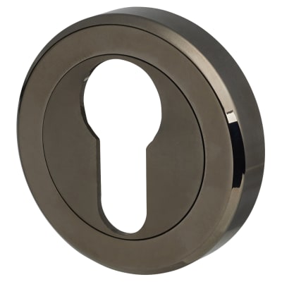 Escutcheon - 51mm Diameter - Euro - Black Nickel