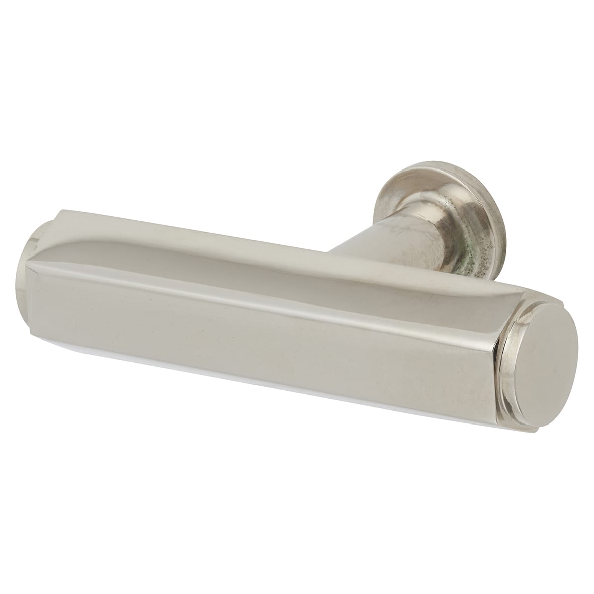 Vesper Hex 14mm T-Bar Cabinet Knob - 55 x 33mm - Polished Nickel