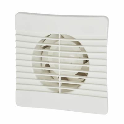 FLAT100S Flat Axial Extractor Fan - 4"/100mm - White