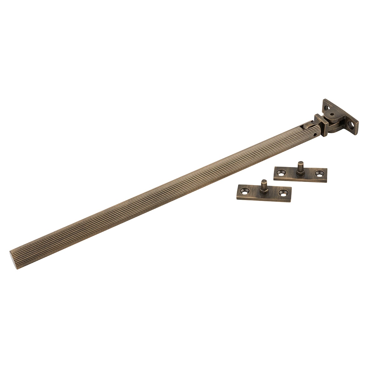 Aspen Lines Casement Window Stay - 8"/200mm Length - Antique Brass