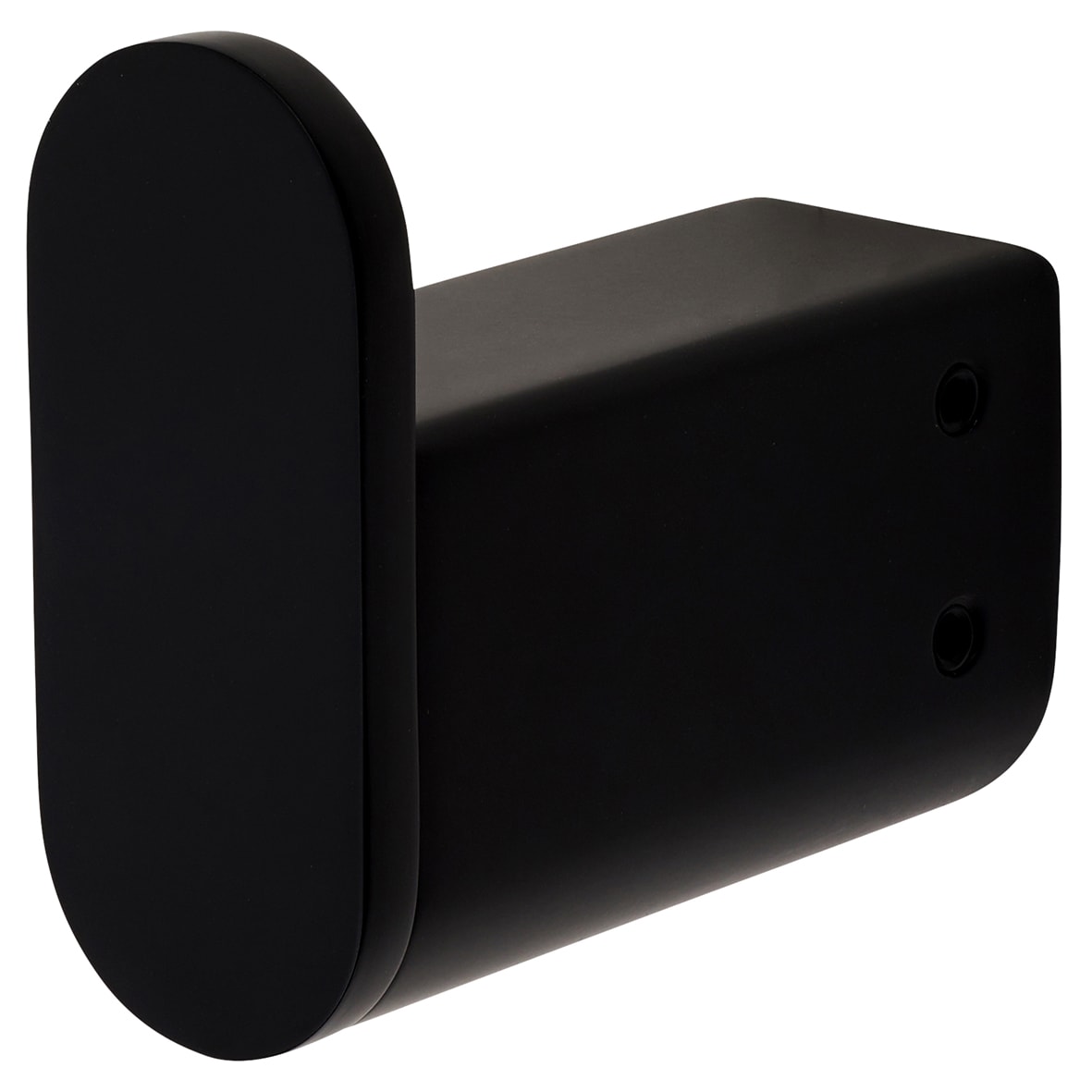 Designer Robe Hook - 65 x 60 x 26mm - Matt Black