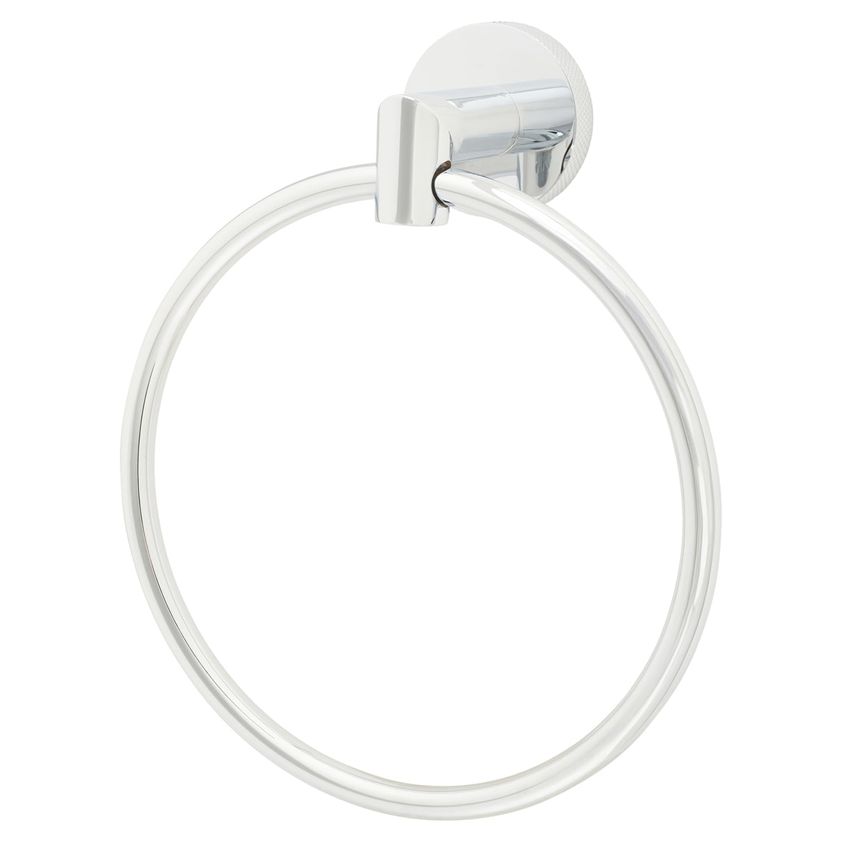Knurled Towel Ring - 180 x 65 x 57mm - Polished Stainless Steel