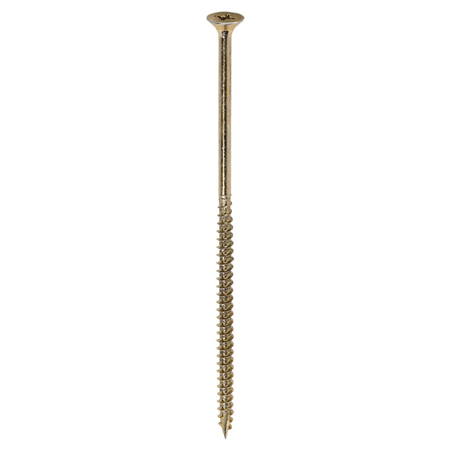 Classic Pozi Countersunk Wood Screws - 5.0 x 120mm - Yellow Zinc - Pack of 100