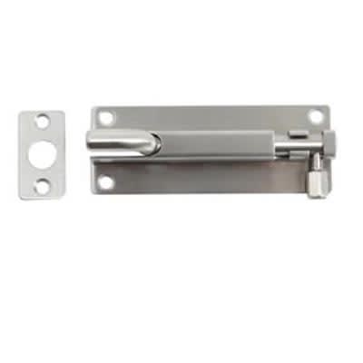 Satin Stainless Steel Necked Barrel Bolt - 200 x 38mm