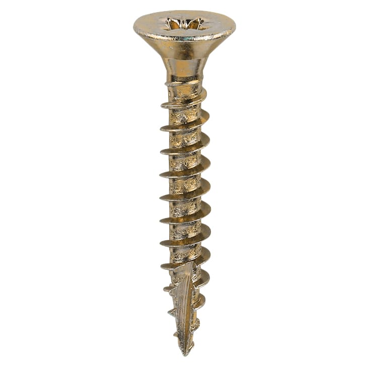 Classic Pozi Countersunk Wood Screws - 4.5 x 30mm - Yellow Zinc - Pack of 200