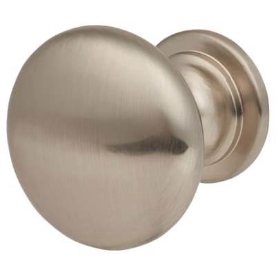 Domed Round Cabinet Knob - 28mm Diameter - Satin Nickel