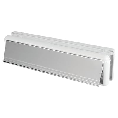 Seal Letter Plate - 304 x 70mm - Door Thickness 40-80mm - Polished Chrome