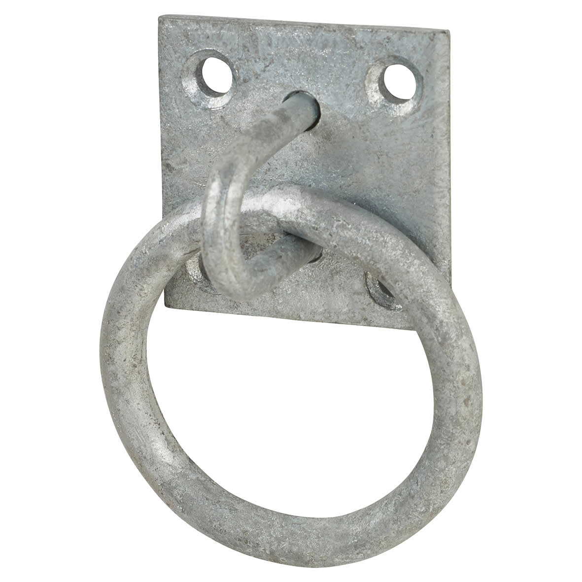 Ring on Plate - 50 x 50 x 8mm - Galvanised
