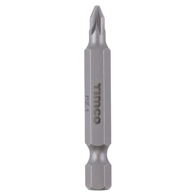Steel Driver Bits - Pozi - - 50mm Length - Pack of 5