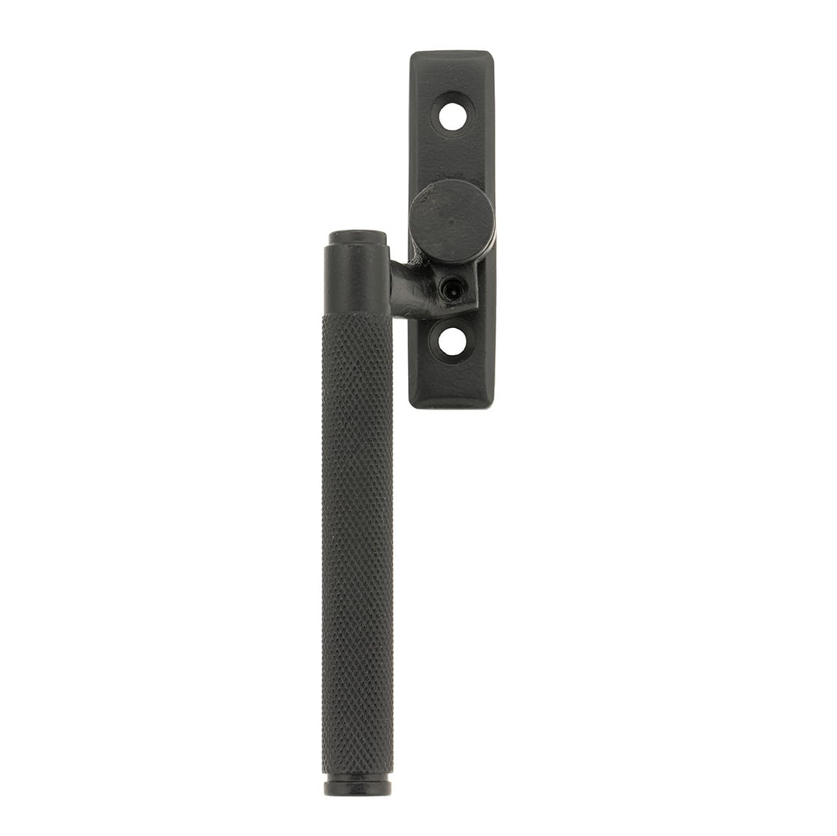 Brompton Knurled Locking Espagnolette Casement Window Handle - Left - Matt Black