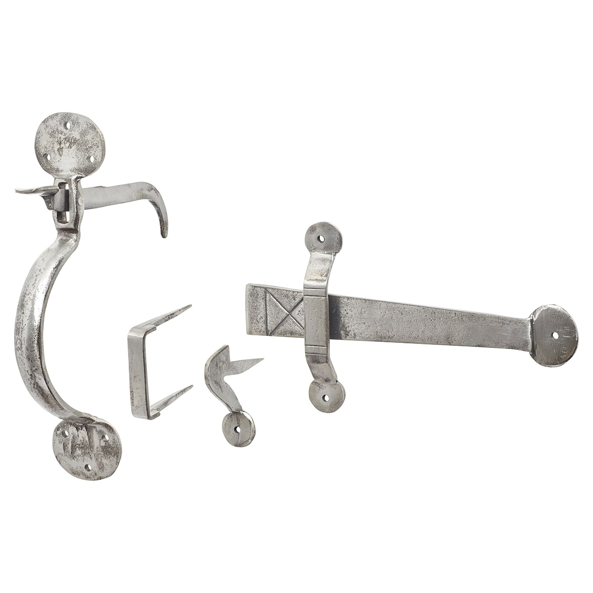 Polished Iron Medium Bean Thumb Latch Set