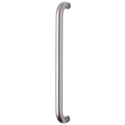 Satin Stainless Steel 19mm D-Bar Door Pull Handle - Bolt Fix - 425mm Centres
