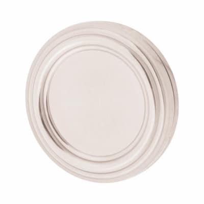 Covered Escutcheon - 42mm Diameter - Keyhole - Satin Nickel