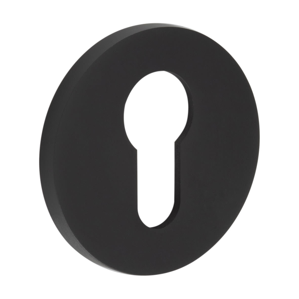 Escutcheon - 54mm Diameter - Euro - Black