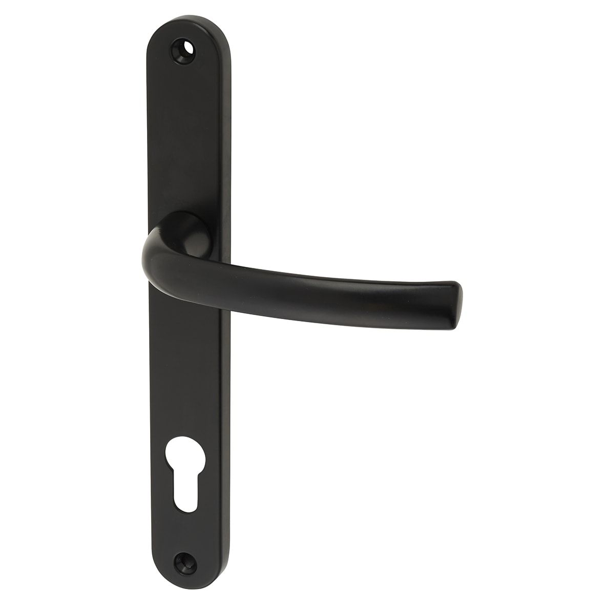 Black uPVC Multipoint Door Handles - 92mm c/c - 44mm door