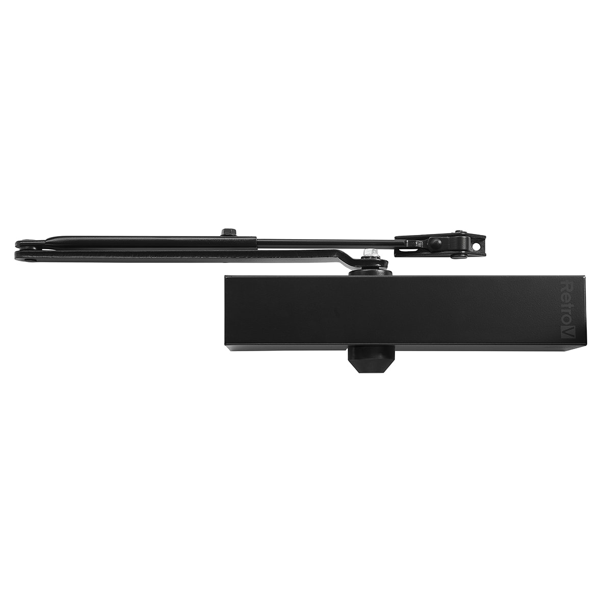 RetroV Overhead Fire Door Closer - Power Size 3-6 - Push/Pull Mounting - Matt Black