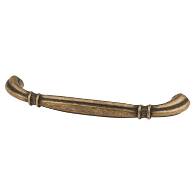Ivy 14mm D-Bar Cabinet Pull Handle - 128mm Centres - Antique Brass