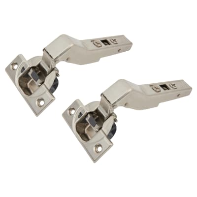 CLIP Top Soft Close Cabinet Hinge - +45° - Overlay - Zinc Plated - Pair