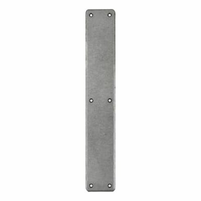 Steel Plain Finger Plate - 400 x 66 x 5mm - Pewter
