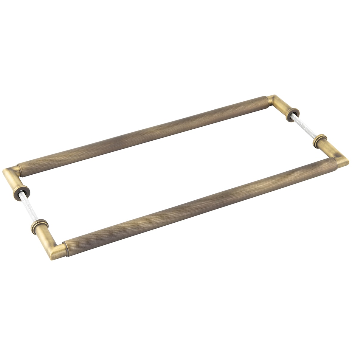 Antique Brass 20mm D-Bar Door Pull Handle - B2B - 425mm c/c - Piccadilly Range