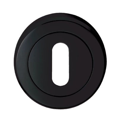 Escutcheon - 51mm Diameter - Keyhole - Black Nickel 765154P