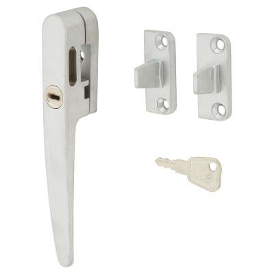 Timber Range Locking Night Vent Wedge Casement Window Fastener - Reversible - Satin Chrome 767646P