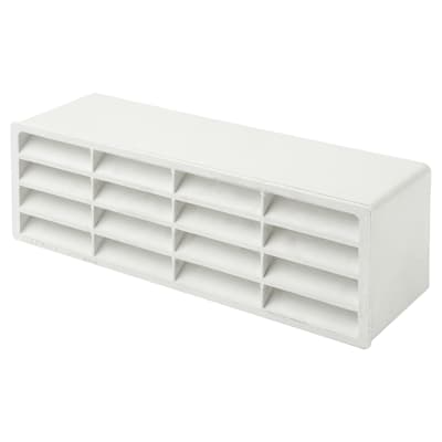 Slimline Air Brick and Adaptor - 204 x 60mm - White 723858P